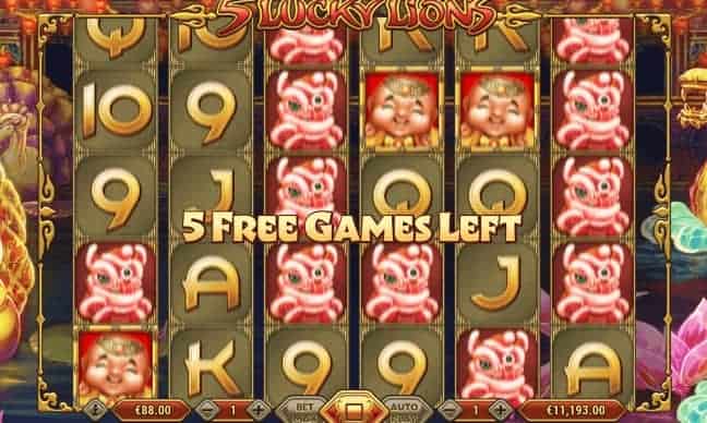 5 Lucky Lions Screen 2