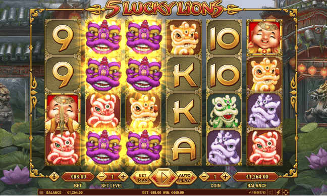 5 Lucky Lions Screen 3
