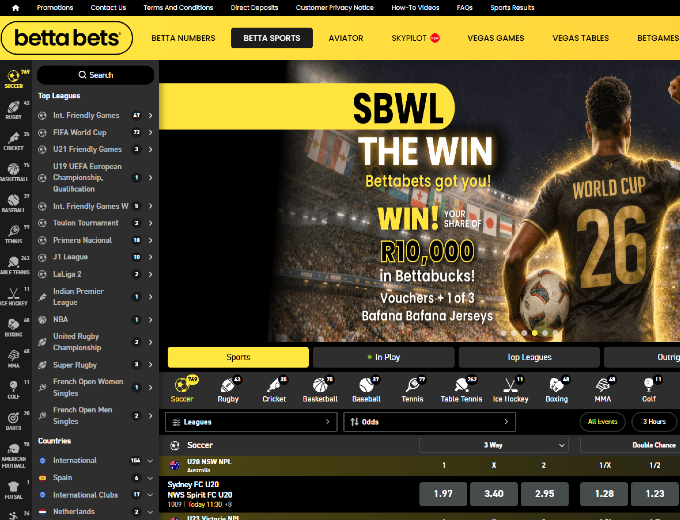 Betta bets Screenshot world cup Bet & Win 