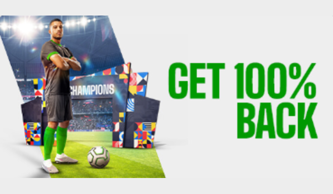 Betway Get 100% back bet and win