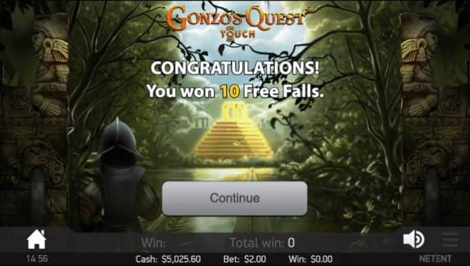 NetEnt Gonzos Free Falls