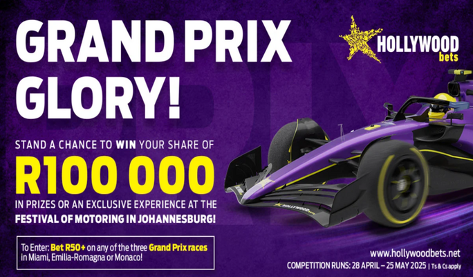 Grand Prix Glory with Hollywoodbets bet and win