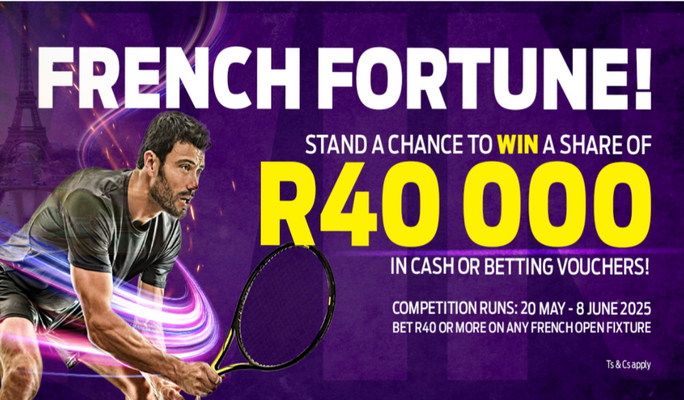 Hollywoodbets French Open 2025 bet and win