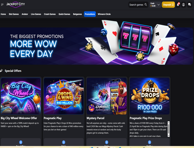 Jackpot City Promotions Bet and Win