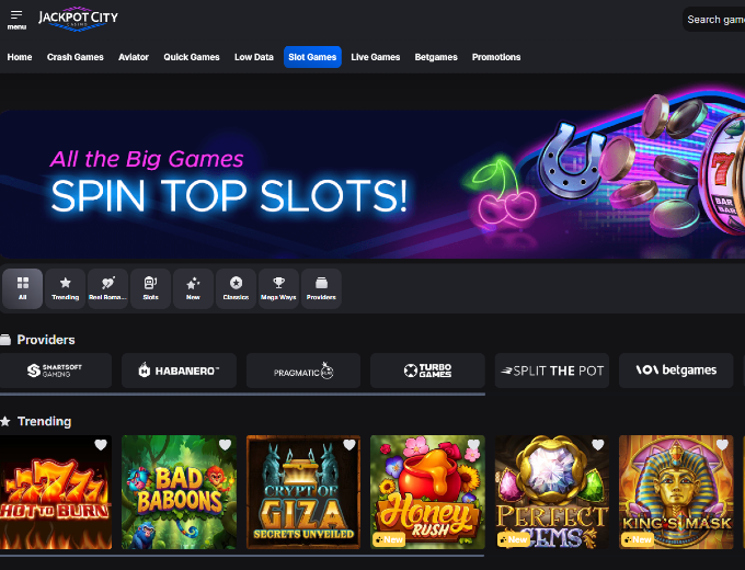 Jackpot City Malawi Slot Games bet and win