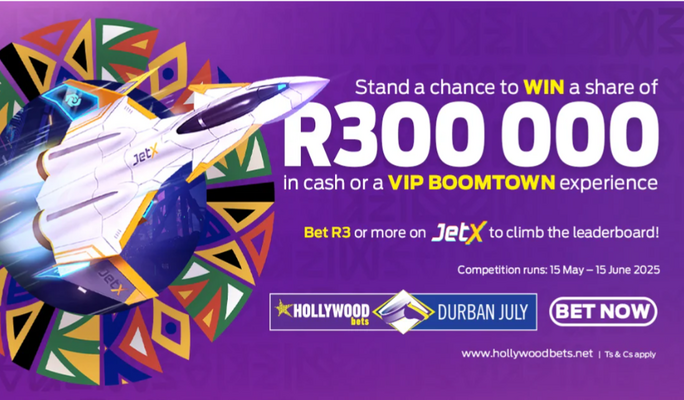 JetX Boomtown Hollywoodbets bet and win
