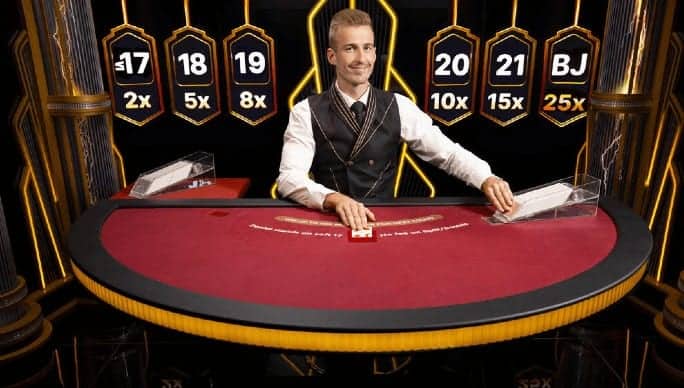 Lightning Blackjack Male Dealer
