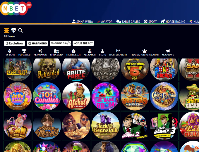 MBET Games Page bet and win 