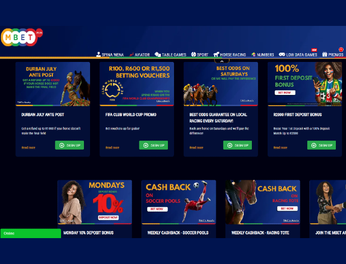 MBET Promotions bet and win 