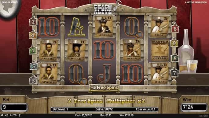 NetEnt Dead Or Alive 2 Free Spins
