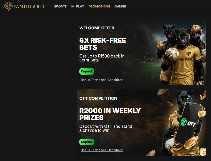 Pantherbet promotions Bet & Win
