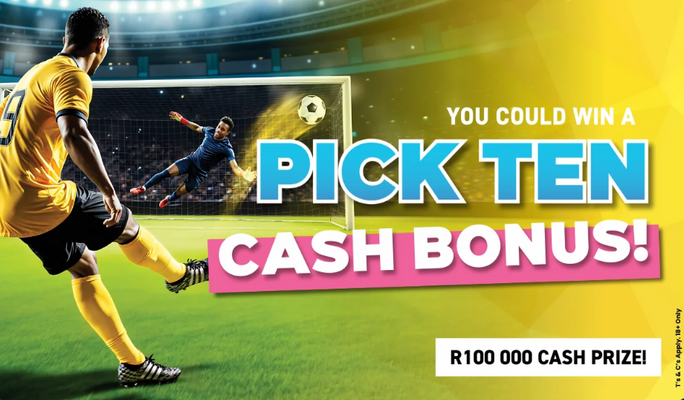 Pick Ten Cash Bonus bet and win