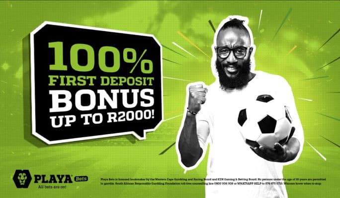Playabets Welcome Offer 100% up to R2000