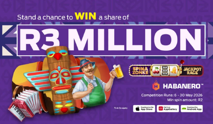SpinaZonke Jackpot Race May 2026 Bet and Win