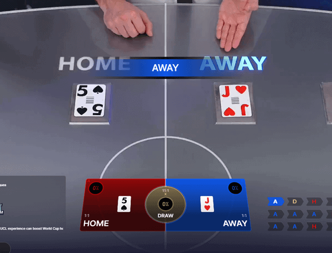 Evolution Live Football Studio game result