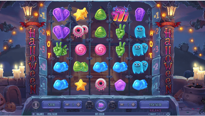 hot hot halloween main screen