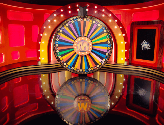 Mega Wheel live game show studio